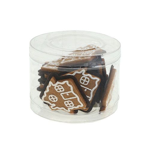 Floristik24 Piparkakkutalo liimapisteellä 4,5cm 12kpl