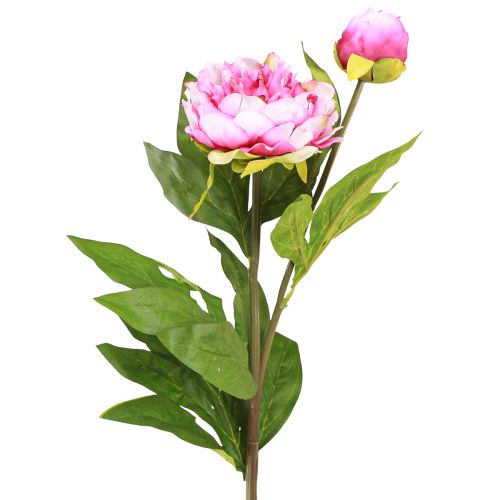 Floristik24 Pionit Pitkävartiset tekokukat Pinkki 70cm 3kpl