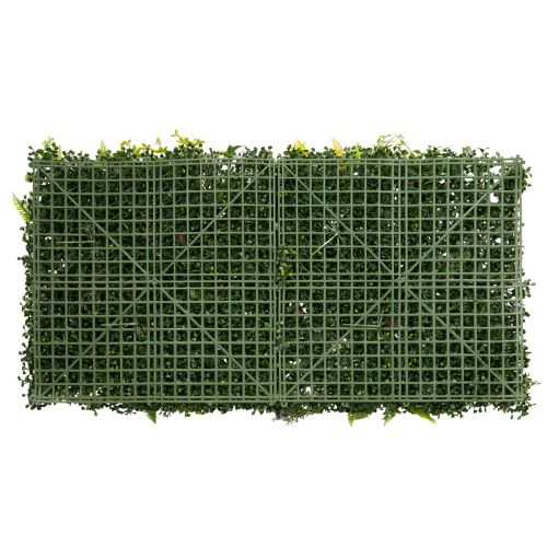Keinotekoinen kasviseinä 100 x 55 cm pystysuuntainen viheralue | Floristik24.fi