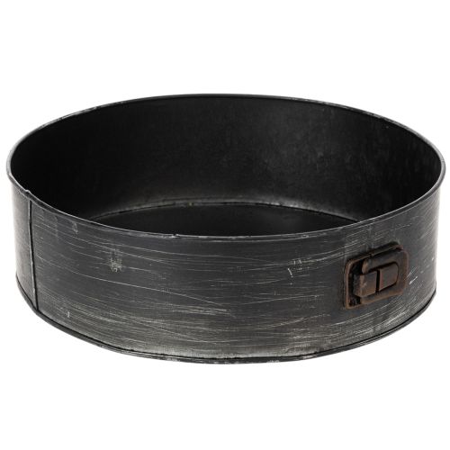 Floristik24 Istutusastia, koristeellinen leivinvuoka, irtopohjavuoka istutusta varten, metallikoristeet Ø24cm K7.5cm