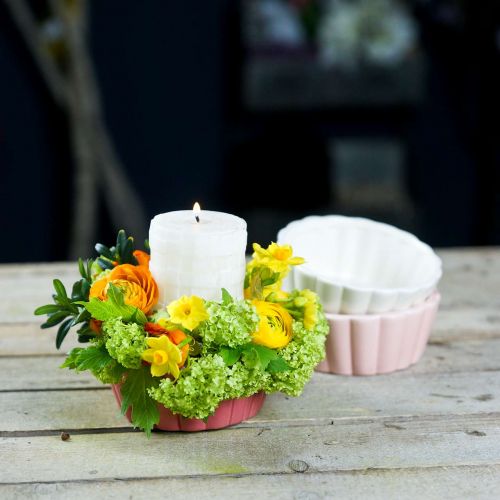 Floristik24 Istutusvuoka, kakkuvuoka istutukseen, keraaminen ruukku H5cm Ø12,5cm 3kpl