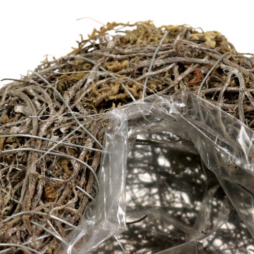 Floristik24 Viiniköynnöksestä valmistettu kasvisydän ja jäkäläluonto 25cm x 19cm