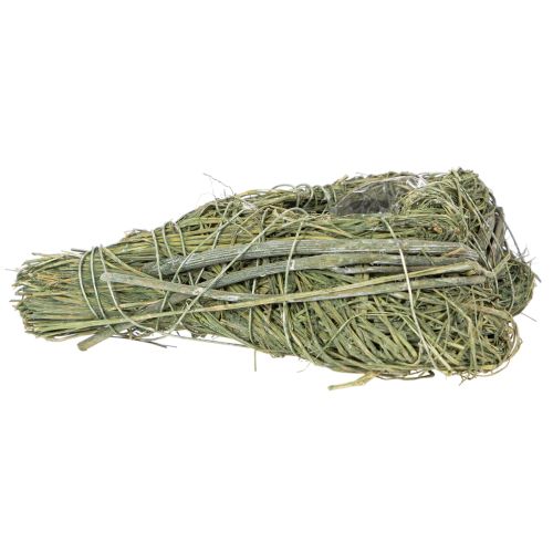 Koristeellinen luonnonruohosta valmistettu sydän foliolla, 14 cm, 2 kpl | Floristik24.fi
