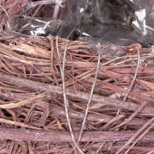 Sydämenmuotoinen kulho oksilla ja foliokoristeella kukka-asetelmiin, 14 cm, 2 kpl | Floristik24.fi