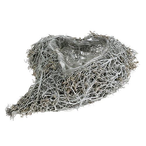 kohteita Istutussydän viiniköynnöksen valkoinen sydän istutukseen 38×32×7,5cm