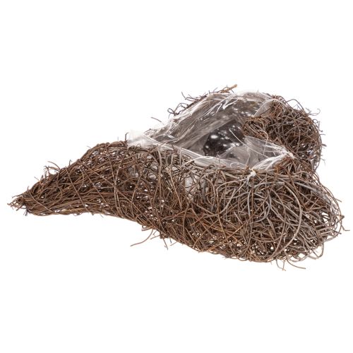 Sydämenmuotoinen oksaruukku foliolla, 20 cm, 2 kpl | Floristik24.fi