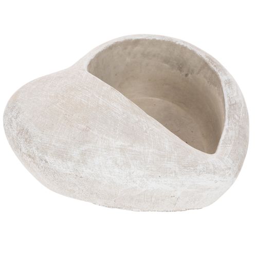Sydämenmuotoinen ruukku, valettua kiveä, koristeellinen ruukku, 17 cm
