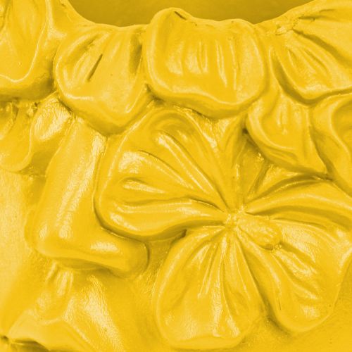 kohteita Kasvinpään rintakuva polyresiinistä istutuskone keltainen 13,5×13×14 cm