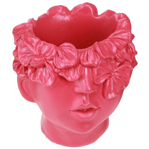 kohteita Plant Head Polyresin Bust Planter Pinkki 13,5×13×14cm