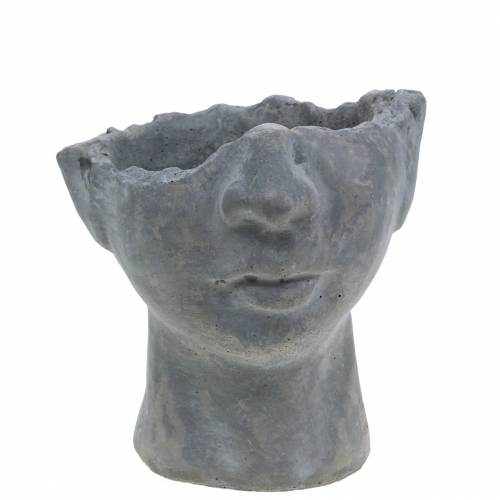 Floristik24 Betoninen istutuspää Bust Grey H13cm 2kpl 2kpl