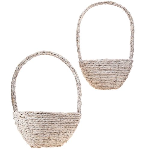 kohteita Plant Basket Olkikahva luonnonvalkoinen Ø23/28 Setti 2kpl