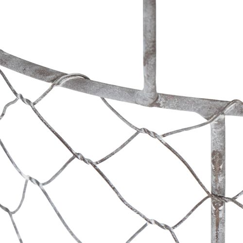 kohteita Kukkakori sisustuksella, metallikori, istutuslaatikko, keväthopea, valkoiseksi kalkittu, shabby chic, Ø22cm K17.5cm