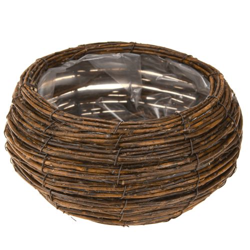 kohteita Kasvikori pyöreä foliolla pajukori ruskea Ø32/23cm sarja 2 kpl