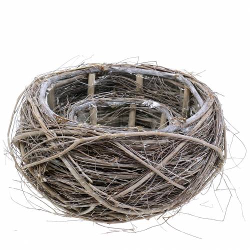 Floristik24 Kasvikori viiniköynnös ja oksat valkoiseksi pesty Ø37/28cm sarja 2 kpl