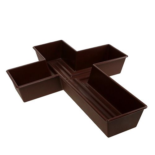 Floristik24 Plant Cross Ruskea 38cm x 50cm, 1kpl