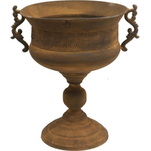 Planter rust look kuppimaljakko iso metalli Ø29cm K39cm