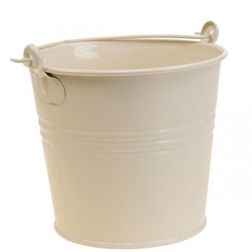 kohteita Istumaruukku vintage koristeellinen metallikauha kerma Ø16cm H24cm