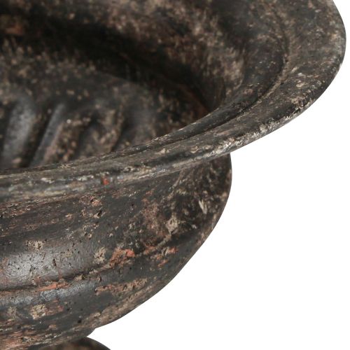 Floristik24 Plant Cup Chalice Antique Look Musta Ruskea Ø20cm K15cm