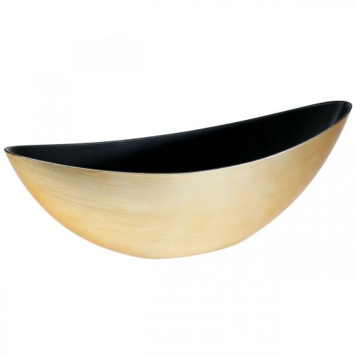 Kasvikulho soikea koristekulho jardiniere kultaa 39×12×13cm