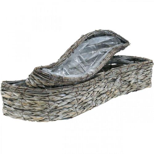 Kasvikulho, kasvilaatikko harmaa 48,5/31,5 cm 2 kpl setti