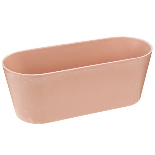 kohteita Kasvikulho soikea koristekulho muovia vaaleanpunainen ruskea 27×11×10cm 3kpl