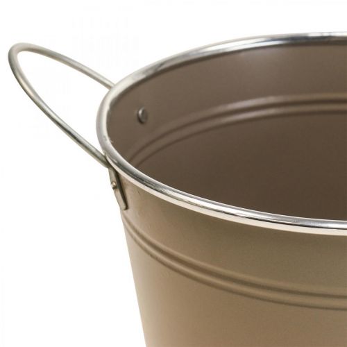 kohteita Istutuskone metallinen koristekulho ruskea/vaaleanpunainen kahva Ø20,5cm 2kpl