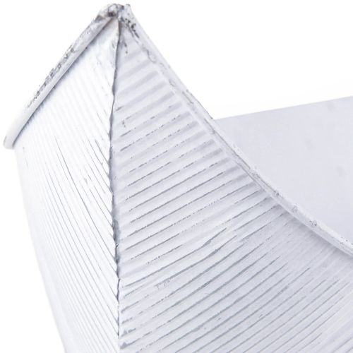 kohteita Kasvikulhovene metalli valkoinen hopea 54,5/48/42cm 3 kpl setti