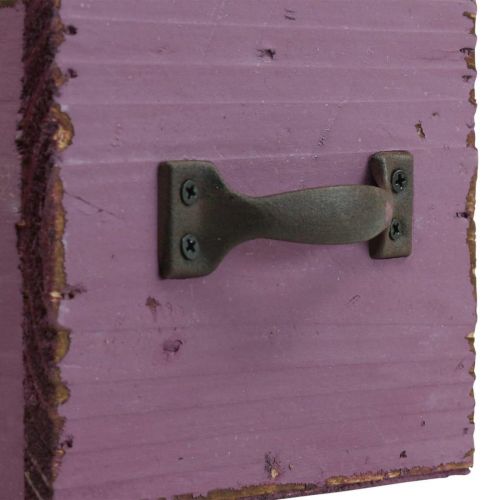 kohteita Kasvilaatikko puinen koristekasvilaatikko violetti 12,5cm