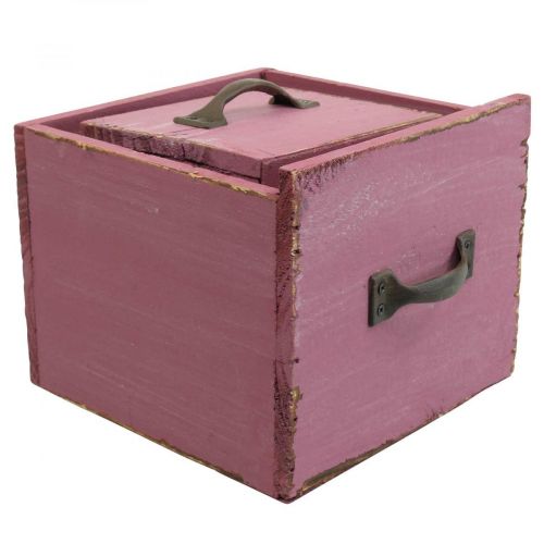 kohteita Kasvilaatikon kasvilaatikko puinen violetti 12,5/16 cm 2 kappaletta