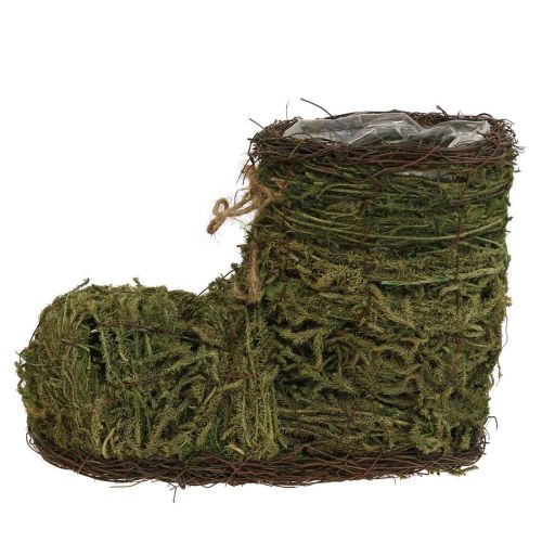kohteita Ruukkukenkä sammaleen ja viiniköynnöksen istuttamiseen 30×14×21cm