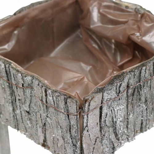 Floristik24 Tuolit istutukseen, istutin, puutarhakoriste Shabby Chic, Valkoinen pesty 2 kpl sarja