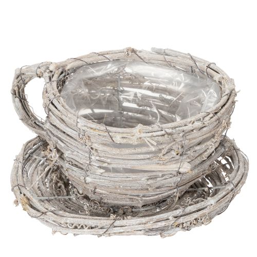 kohteita Luonnonmateriaalista valmistettu teekuppi, jossa on maalaismainen viehätysvoima, sopii erinomaisesti sisätilojen sisustukseen 13 cm