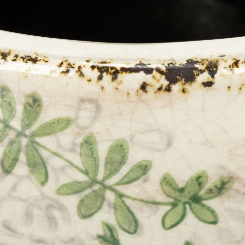 kohteita Keraaminen ruukku kukkakuviolla, huonekoriste, 18 cm