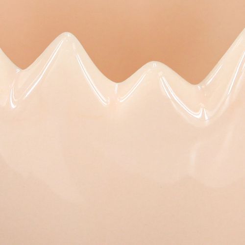 kohteita Munanmuotoinen kukkaruukku, jossa on katkaistu reuna, luovaan sijoitteluun ikkunalaudalle ja pöydälle, 9 cm, 3 kpl