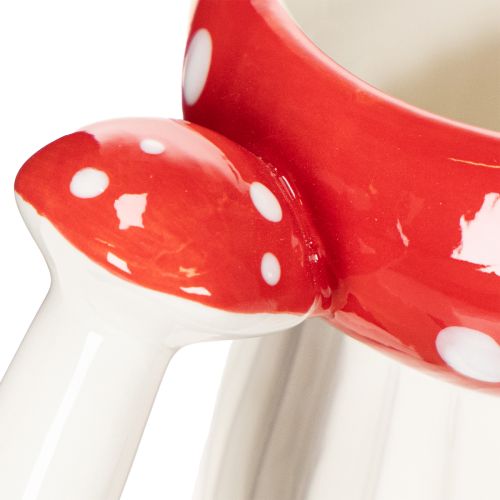 Keraaminen muki, jossa kärpässienikuvio koristeeksi, 10 cm | Floristik24.fi