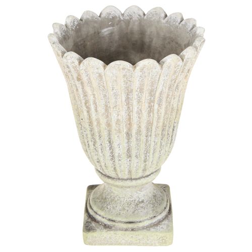 Ruukku valettu kivipokaali antiikkityylinen harmaa Ø17,5cm K25cm
