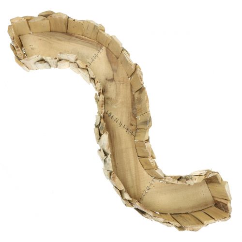 Floristik24 Puinen aaltokylvökone, luonnollinen L76cm