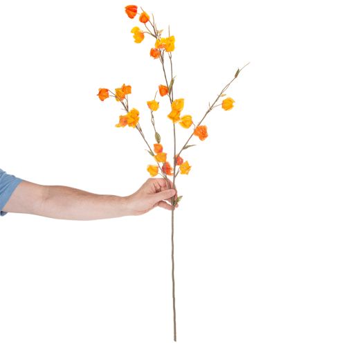Keinotekoinen kiinalainen lyhtykasvi, Physalis-oksa kukkineen, 95 cm | Floristik24.fi