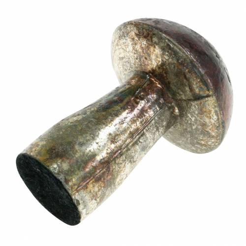 Floristik24 Koristeellinen sieni-metalliväri vadelman väri, hopea H10cm
