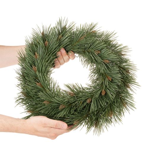 Tekoseppele männynoksista ja pienistä käpyistä, 40 cm | Floristik24.fi