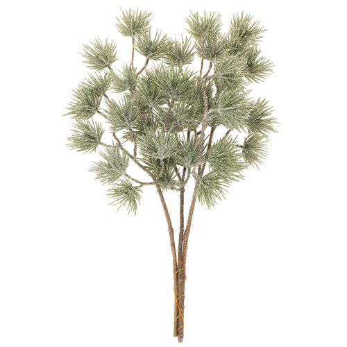 Keinotekoinen kuusenoksa, iso männynoksa talvikoristeeseen, 55 cm, 3 kpl | Floristik24.fi