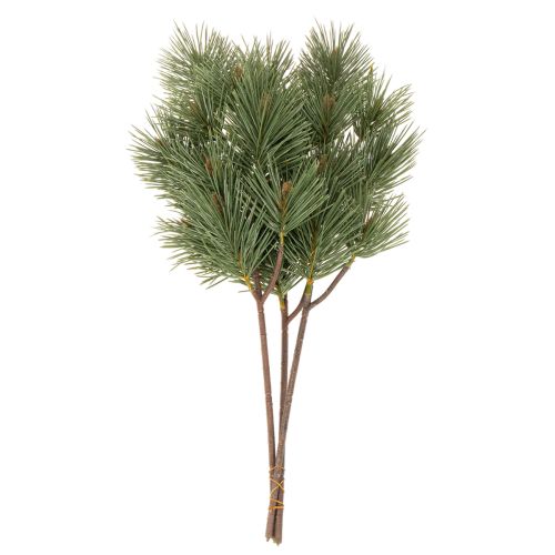 Keinotekoinen männynoksa koristeellisena kuusenoksana, 55 cm, 3 kpl | Floristik24.fi