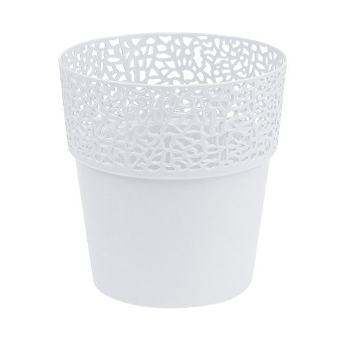 Muovinen kylvökone valkoinen Ø14,5cm K15,5cm 1 kpl | Floristik24.fi