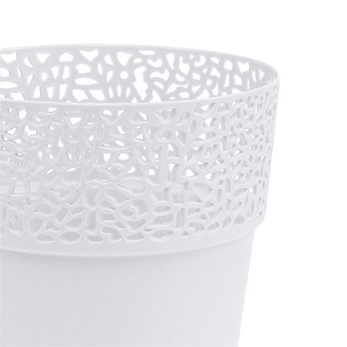 Muovinen kylvökone valkoinen Ø14,5cm K15,5cm 1 kpl | Floristik24.fi