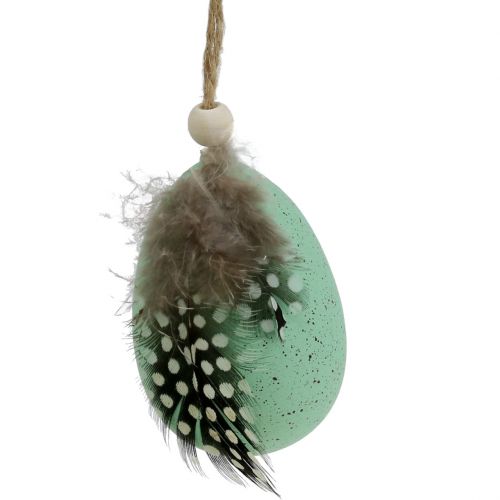 Floristik24 Muovimunat höyhenvalikoimalla 7cm 6kpl