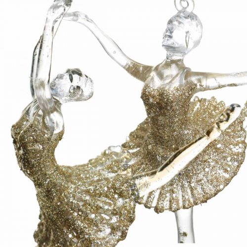 Floristik24 Koristeellinen ripustin, joulukuusikoristeet, ripustettava balerina H14/13cm 2kpl