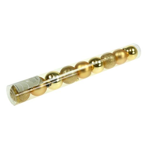 Floristik24 Muovinen pallo kulta lajitelma. Ø5cm 9kpl