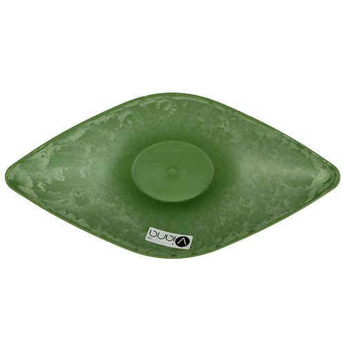 Floristik24 Muovikulho soikea 34cm x 17.5cm K10cm vihreä, 1kpl