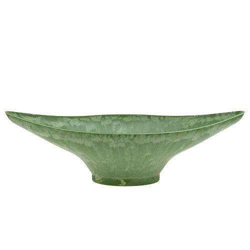 Floristik24 Muovikulho soikea 34cm x 17.5cm K10cm vihreä, 1kpl