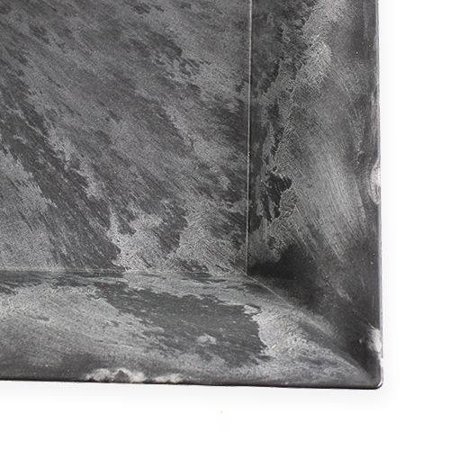 Floristik24 Neliönmuotoinen muovilevy antrasiittia 31cm x 31cm